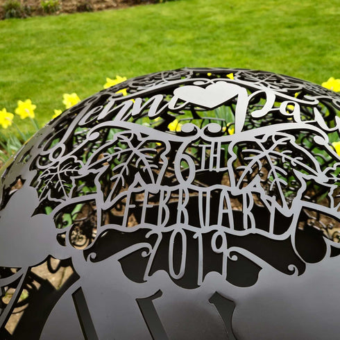 Bespoke Spherical Fire Pit WEDDING GIFT